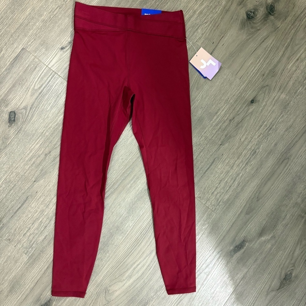 JoyLab Women's High-Rise Red 7/8 Leggings Size Small Moisture Wicking NWT
